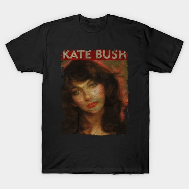 TEXTURE ART- Kate Bush - RETRO STYLE 3 T-Shirt by ZiziVintage